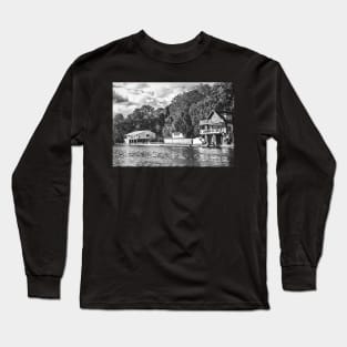 Thames Boathouses at Caversham Long Sleeve T-Shirt